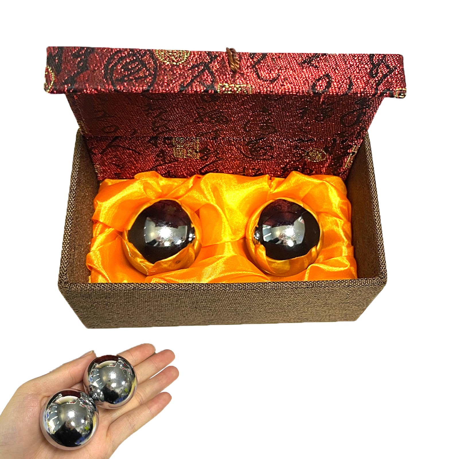 Amazon.com: Baoding Balls 2pcs 1.49inch Stress Relief Hand Massage